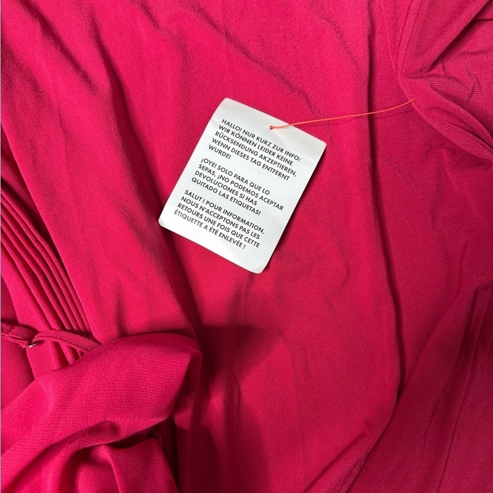 Elegant Pink - Cherry Red Evening Gown - Picture 8 of 10